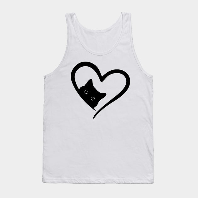 Cat Lover Tank Top by Teeeshirt